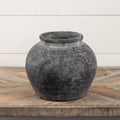 Distressed Charcoal Terracotta Clay Vase
