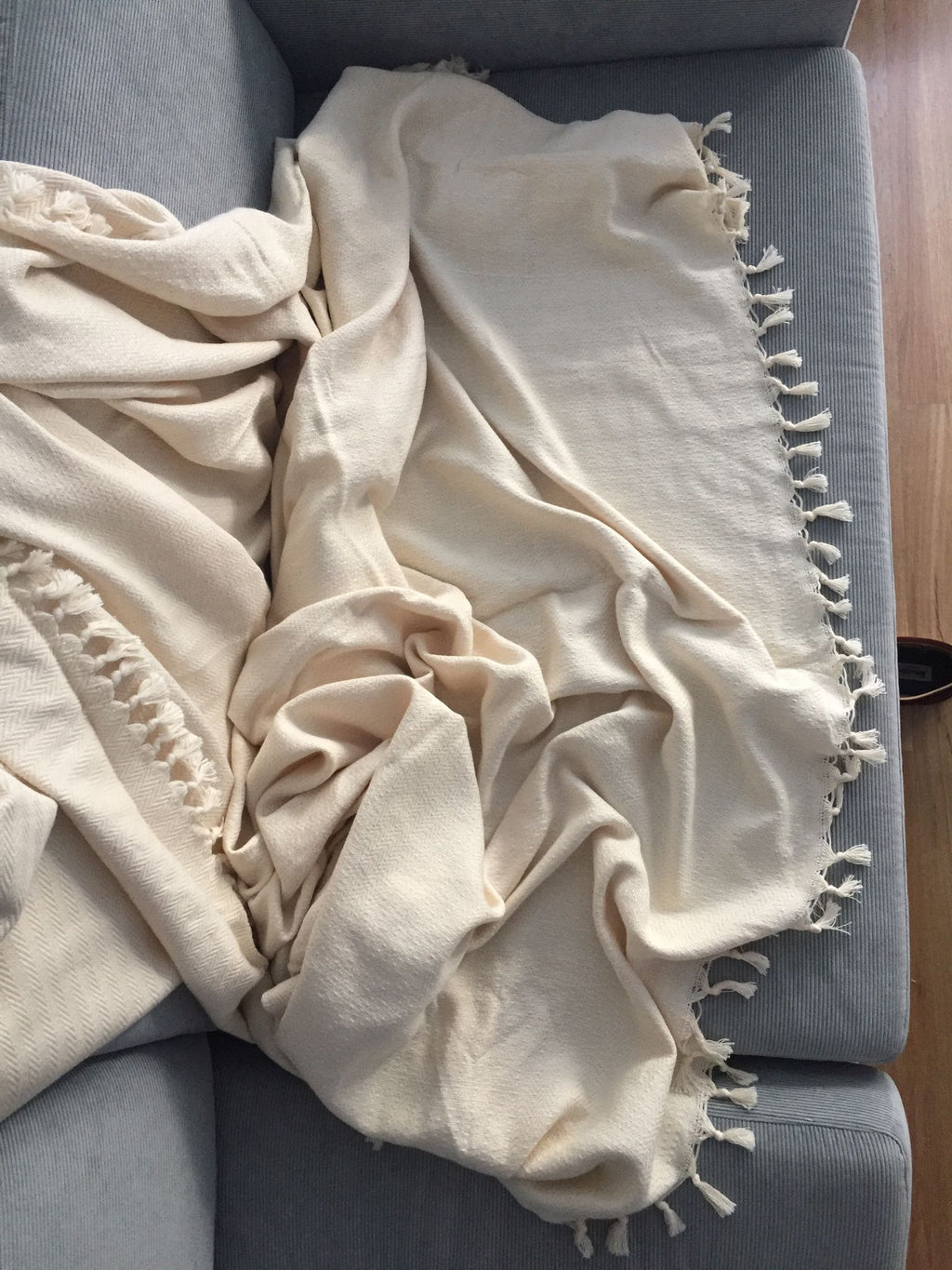 Handwoven Striped Throw Blanket