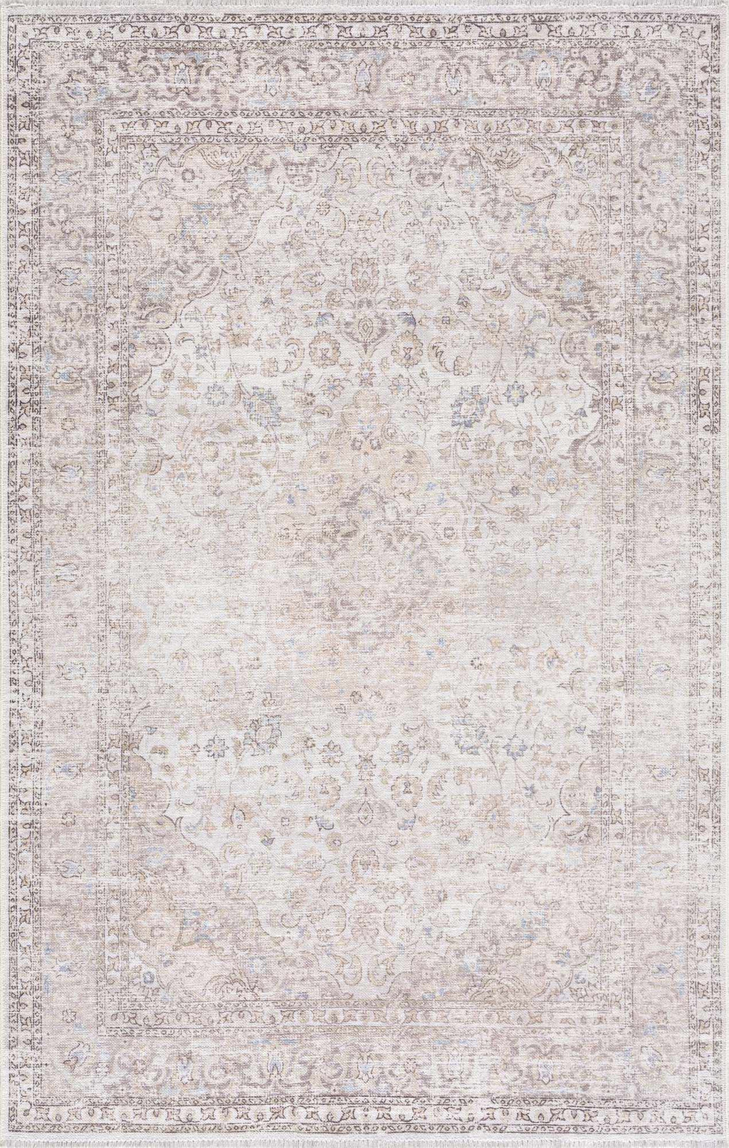 Cream Holi Washable Area Rug