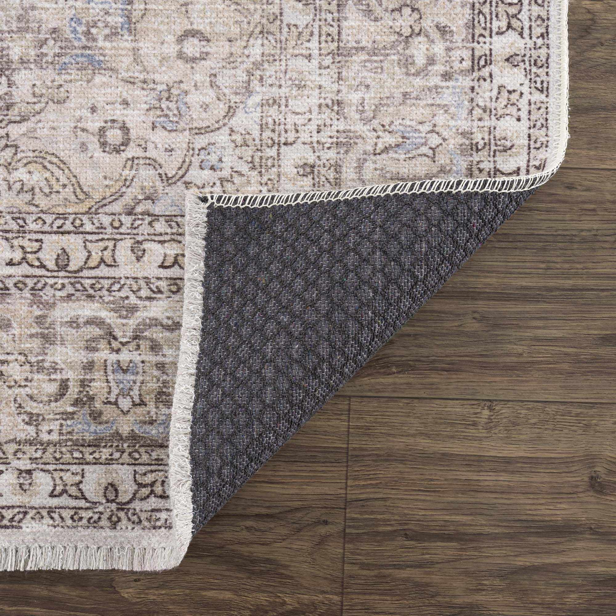 Cream Holi Washable Area Rug