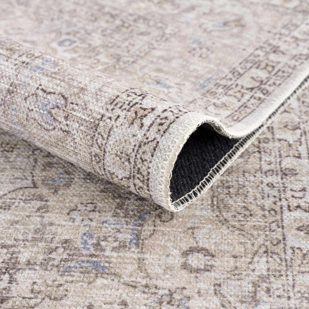 Cream Holi Washable Area Rug