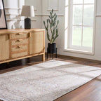 Cream Holi Washable Area Rug