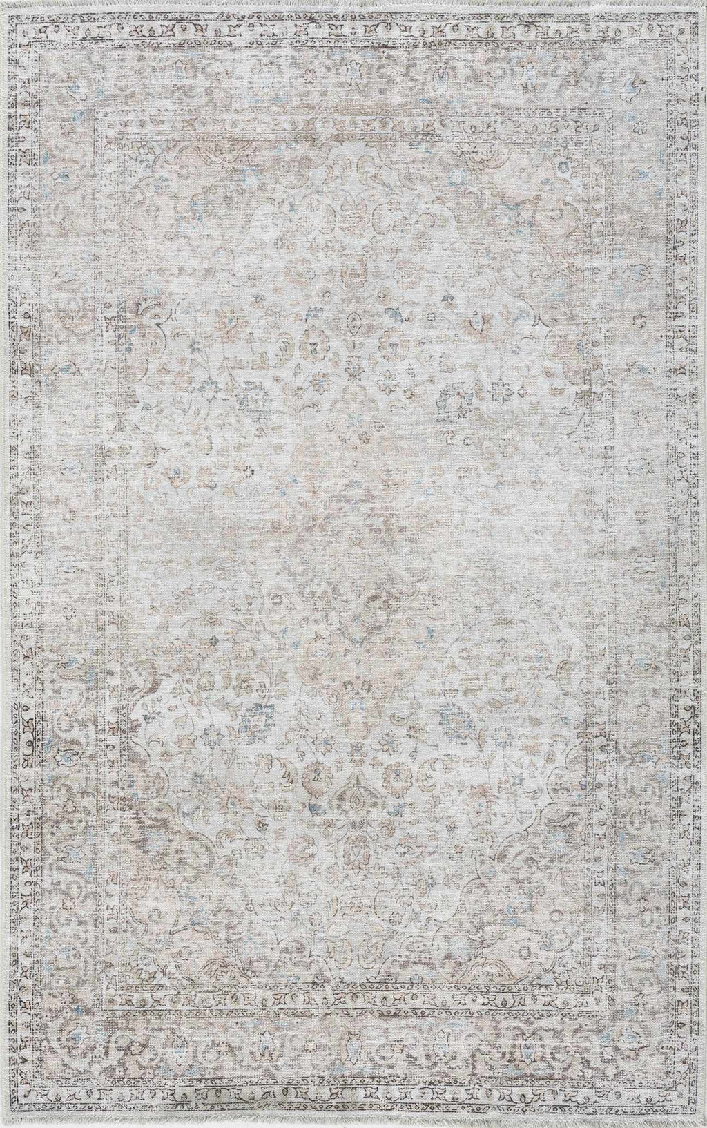 Cream Holi Washable Area Rug