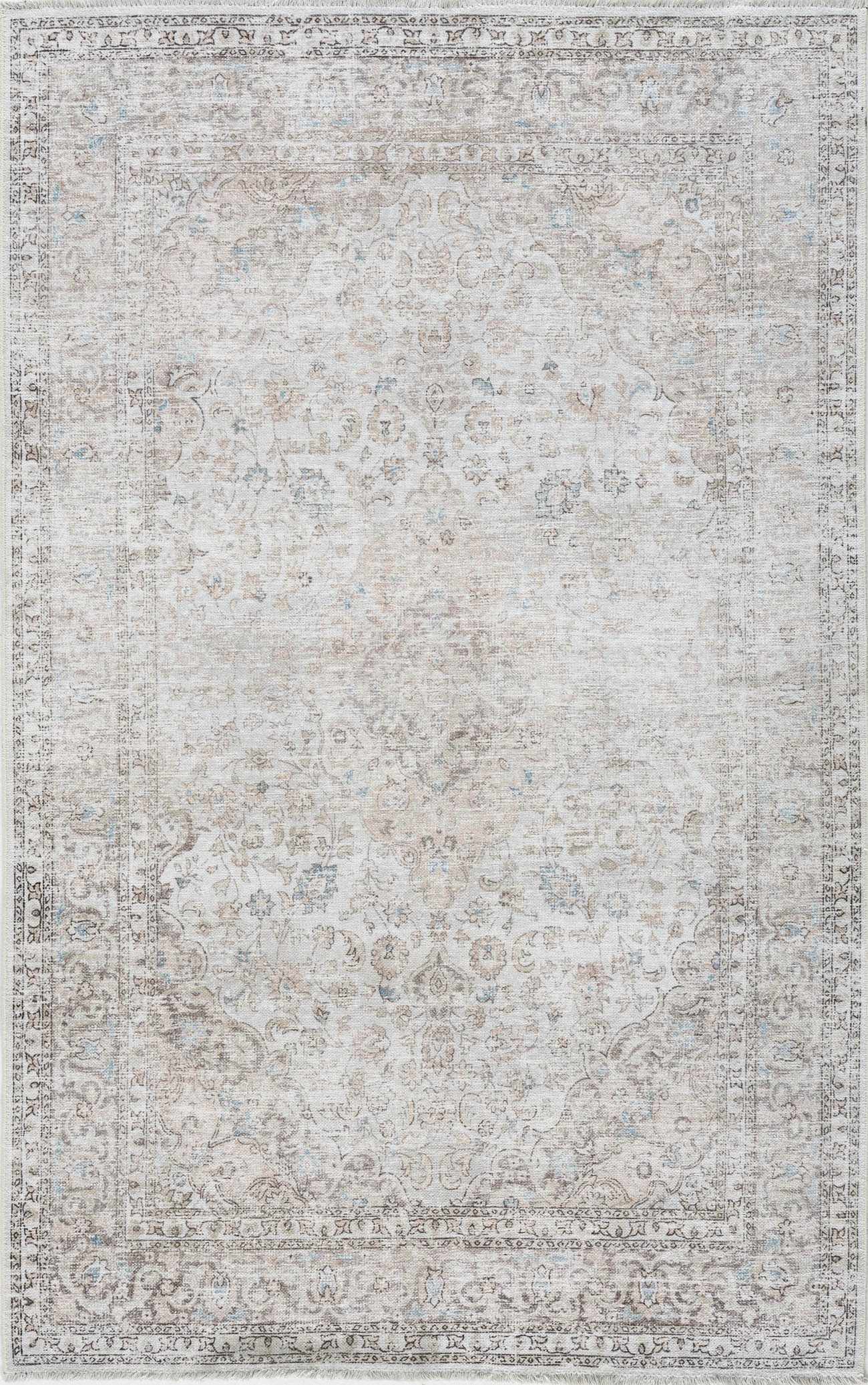 Cream Holi Washable Area Rug