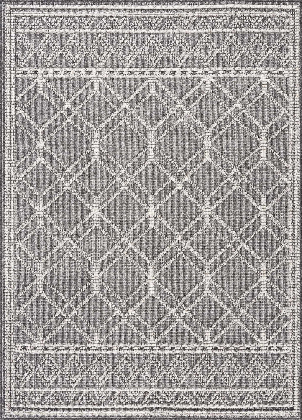 Diah Black & Bone Outdoor Area Rug