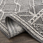 Diah Black & Bone Outdoor Area Rug