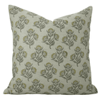 Handmade Pure Linen Pillow Cover - Floral