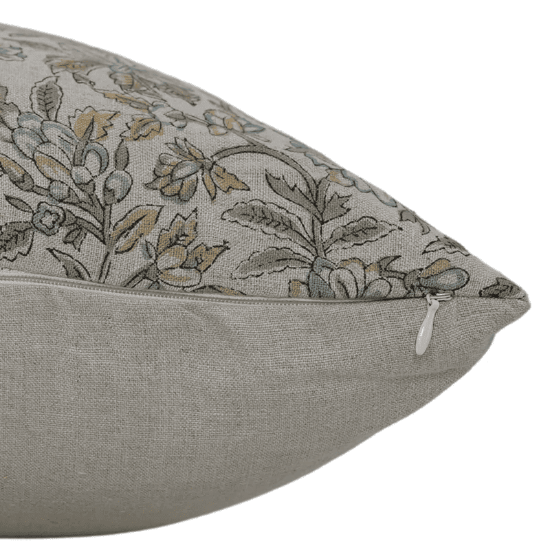 Block Print Soft Linen Pillow Cover