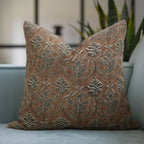 Handcrafted Floral Linen Pillow Cover