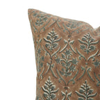 Handcrafted Floral Linen Pillow Cover