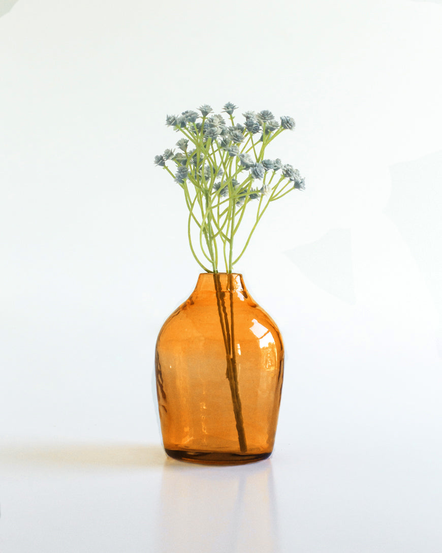 Haley Handblown Hammered Bud Vase
