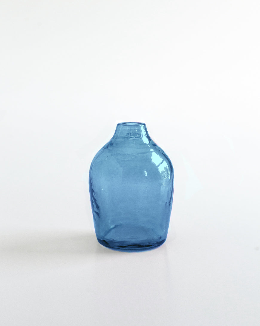 Haley Handblown Hammered Bud Vase