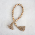 Wooden Bead Garland with Tassels