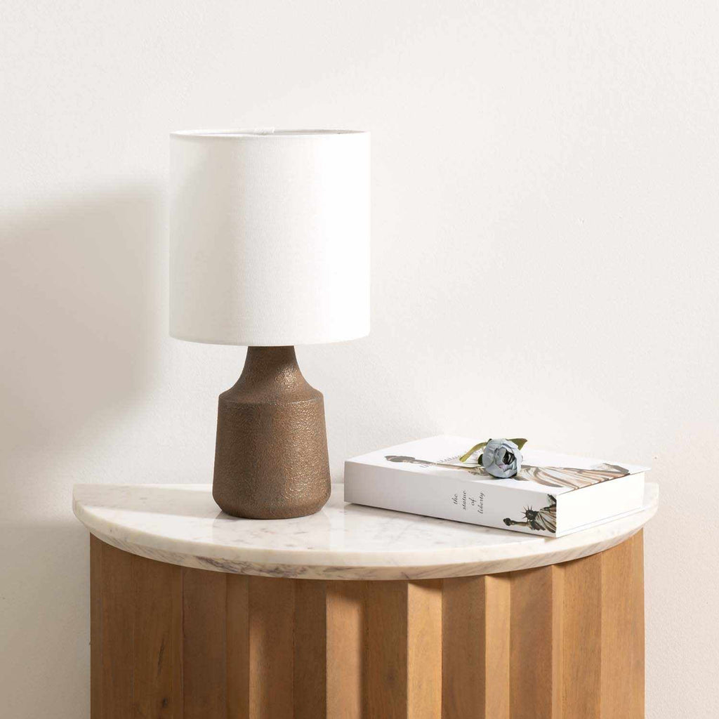 Kumlu Ribbed Ceramic Table Lamp