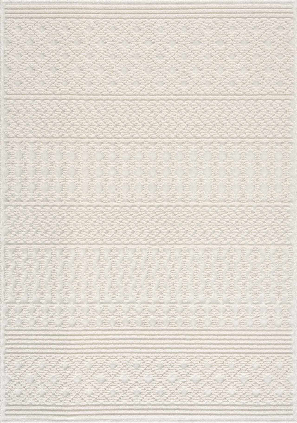 Drago White Washable Area Rug