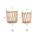 Open-Weave Rattan Basket