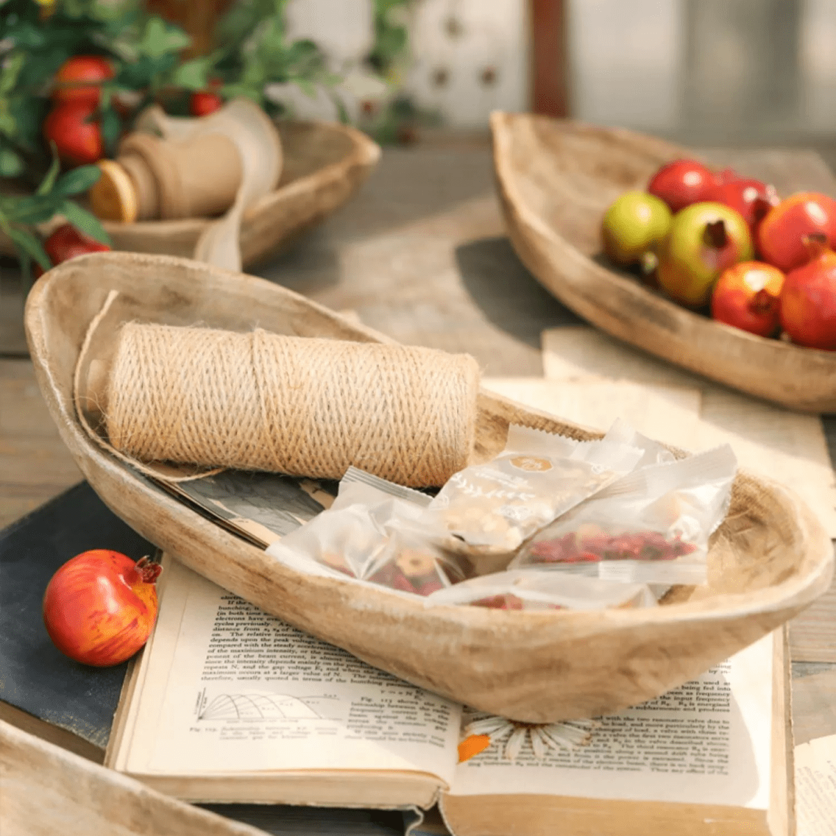 Retro Wooden Platter