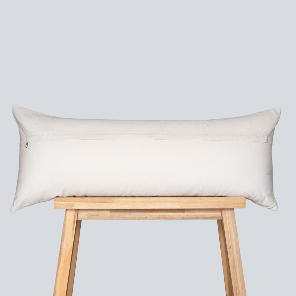 Mori Floral Block Printed Lumbar Pillow Cover