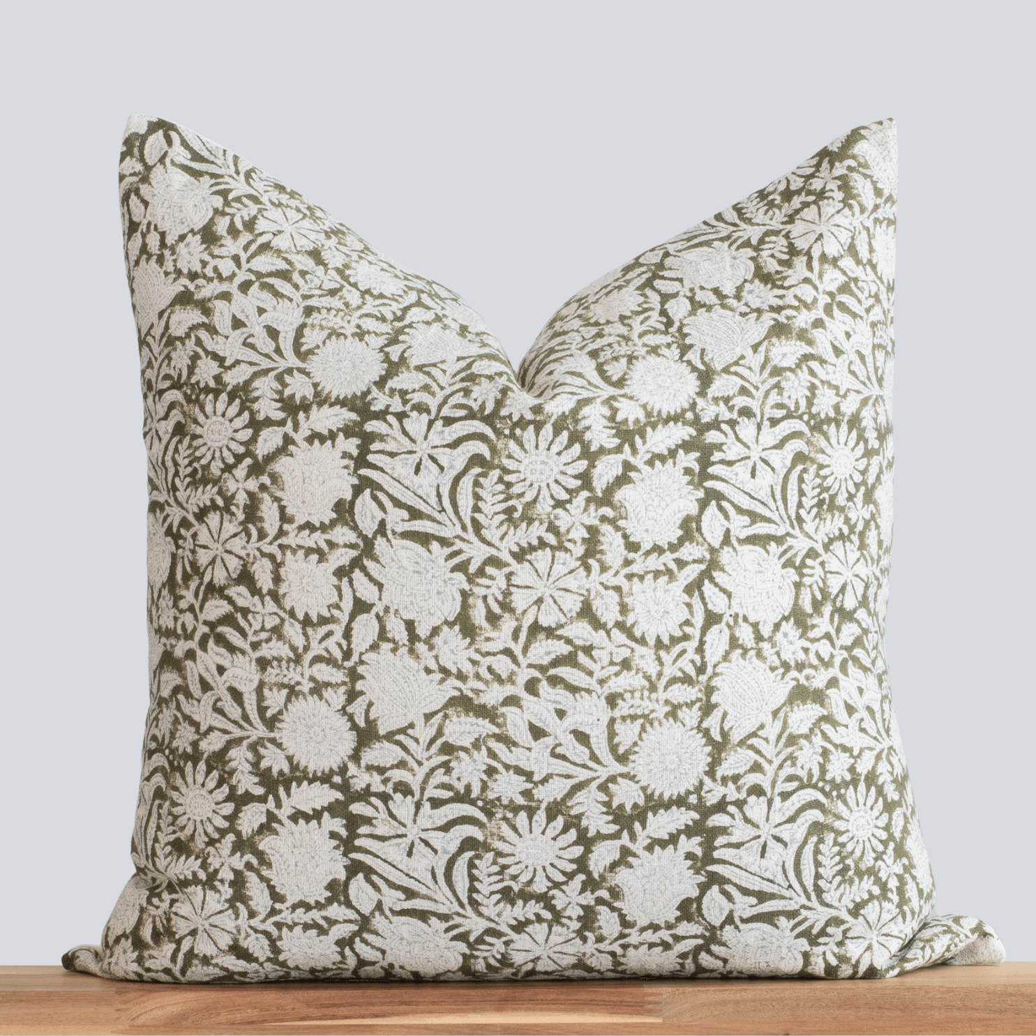 Jardim Floral Block Printed Pillow Cover