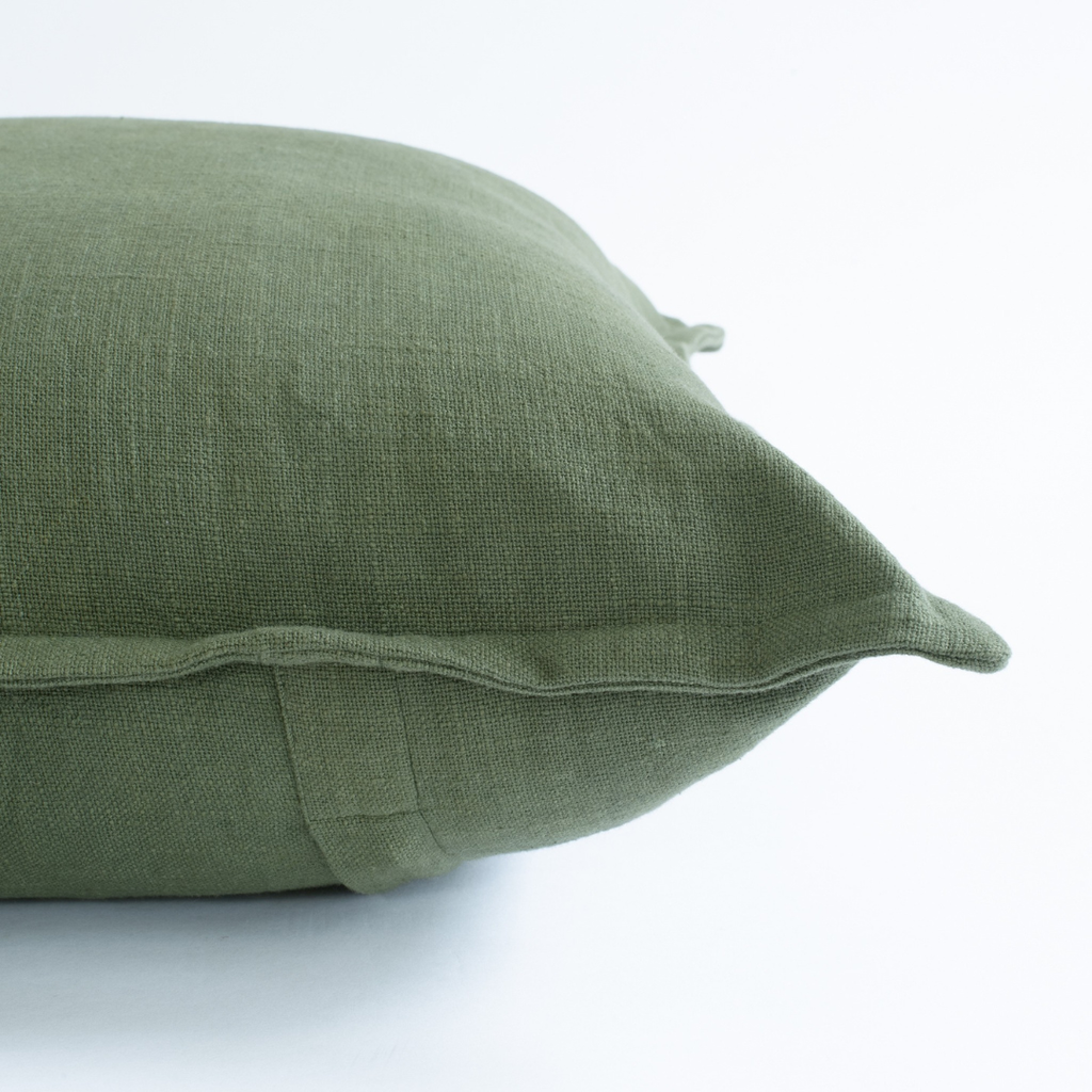 Olive Solid Color Pillow Cover
