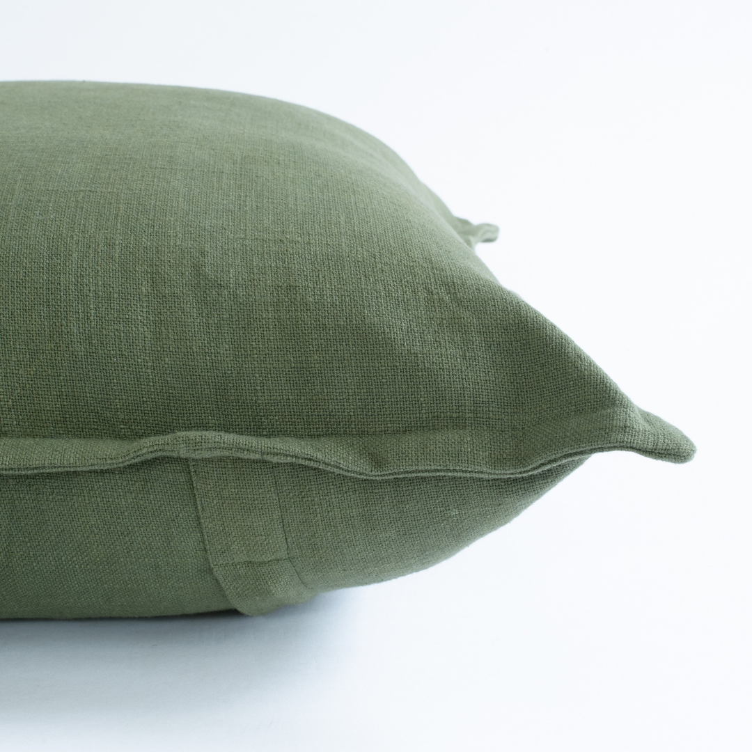 Olive Solid Color Pillow Cover