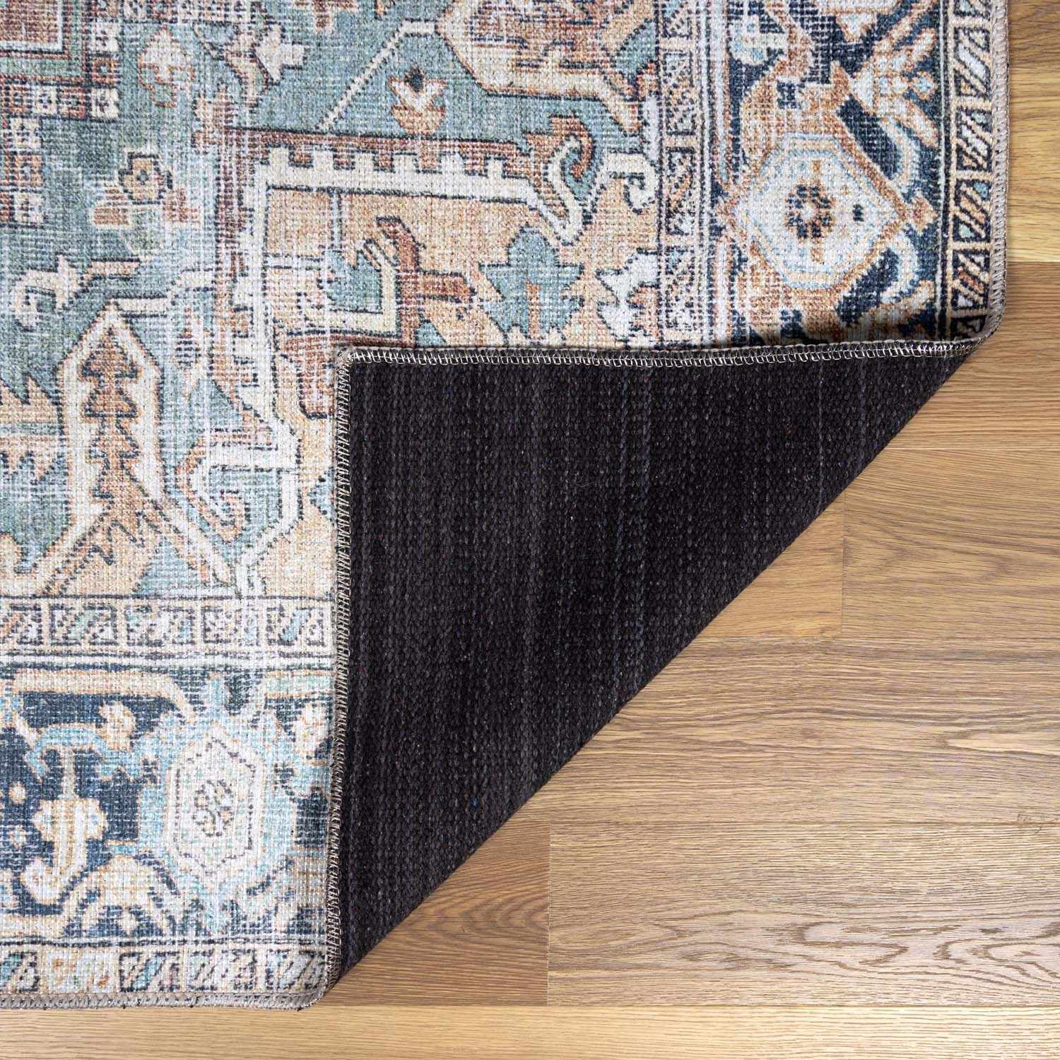 Green Nisa Washable Rug