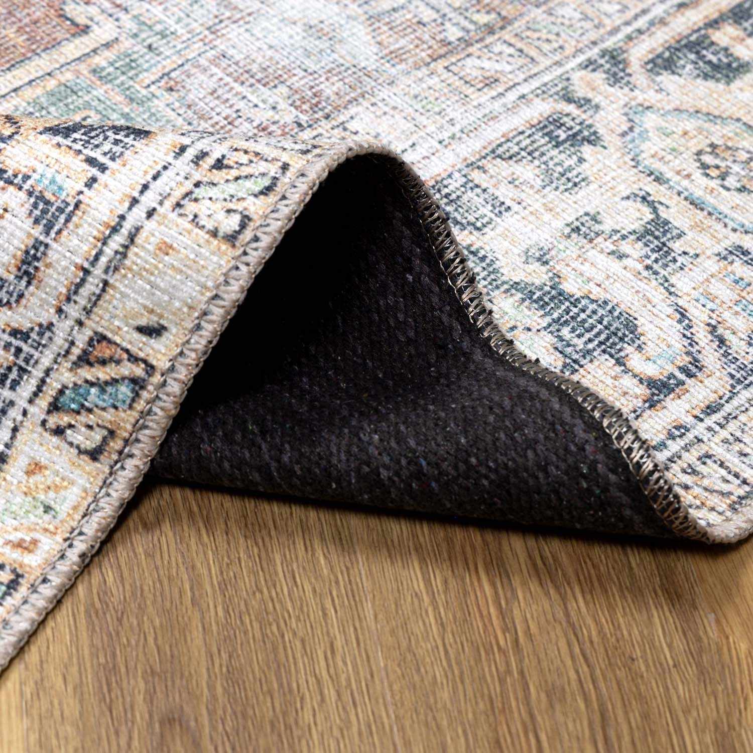 Green Nisa Washable Rug