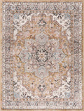 Albie Gold & Beige Area Rug