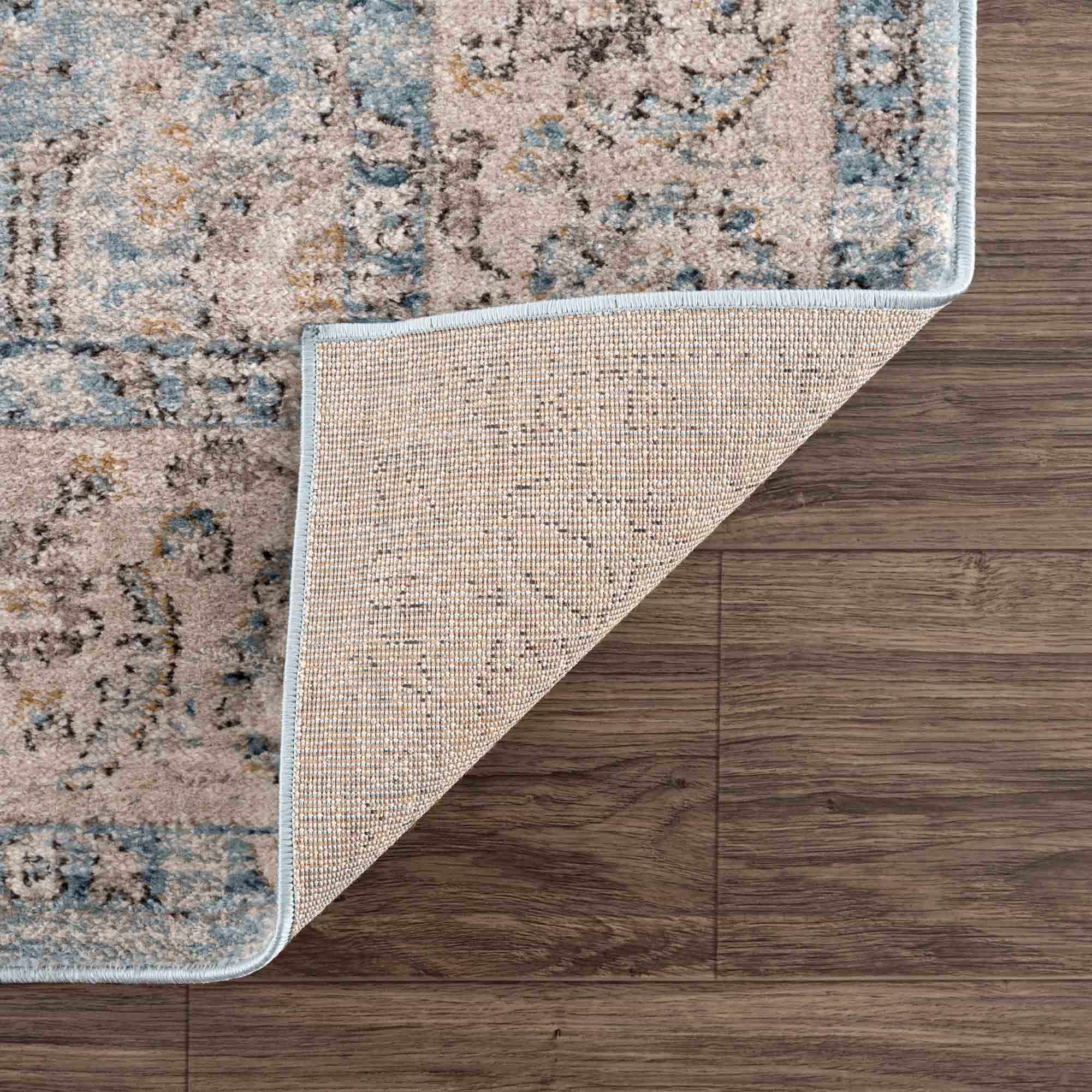 Anana Silver Blue & Beige Area Rug - Clearance