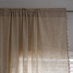 Natural Flax Linen Luxury Curtains