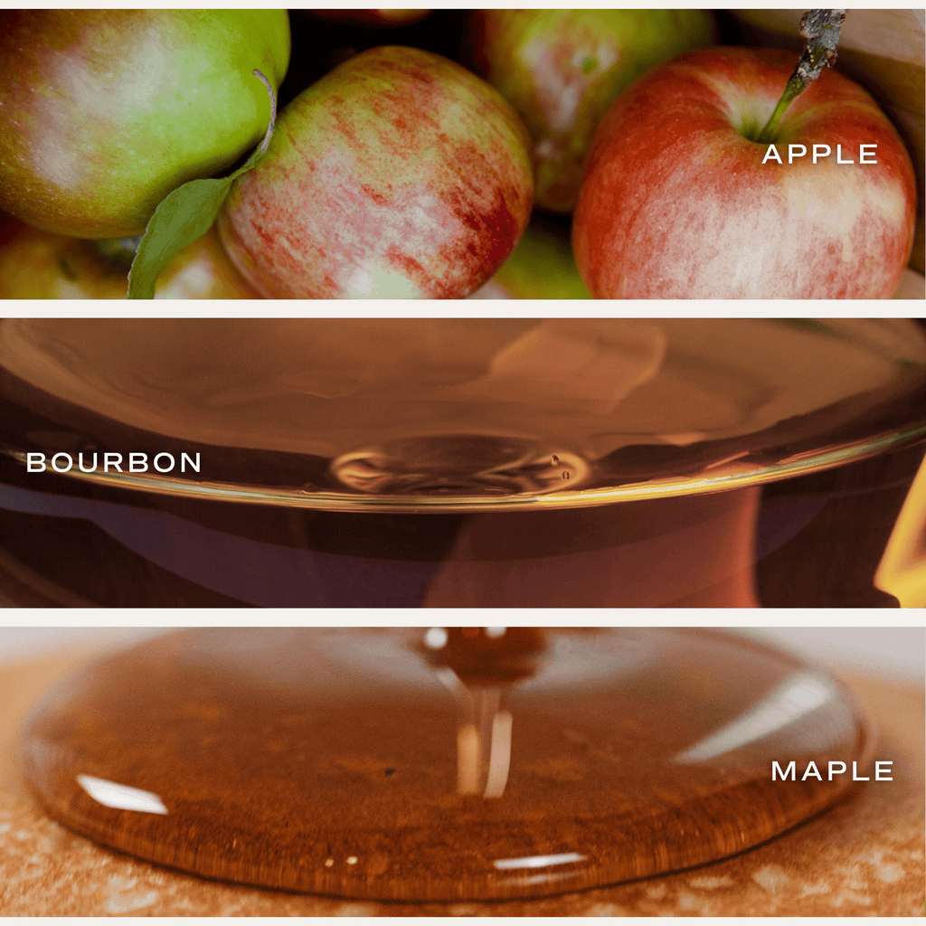 Apple Maple Bourbon Soy Candle - Tan Matte Jar - 15 oz