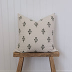 Aspen Floral Block Print Pillow Cover