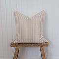 Charles Tan Stripe Pillow Cover