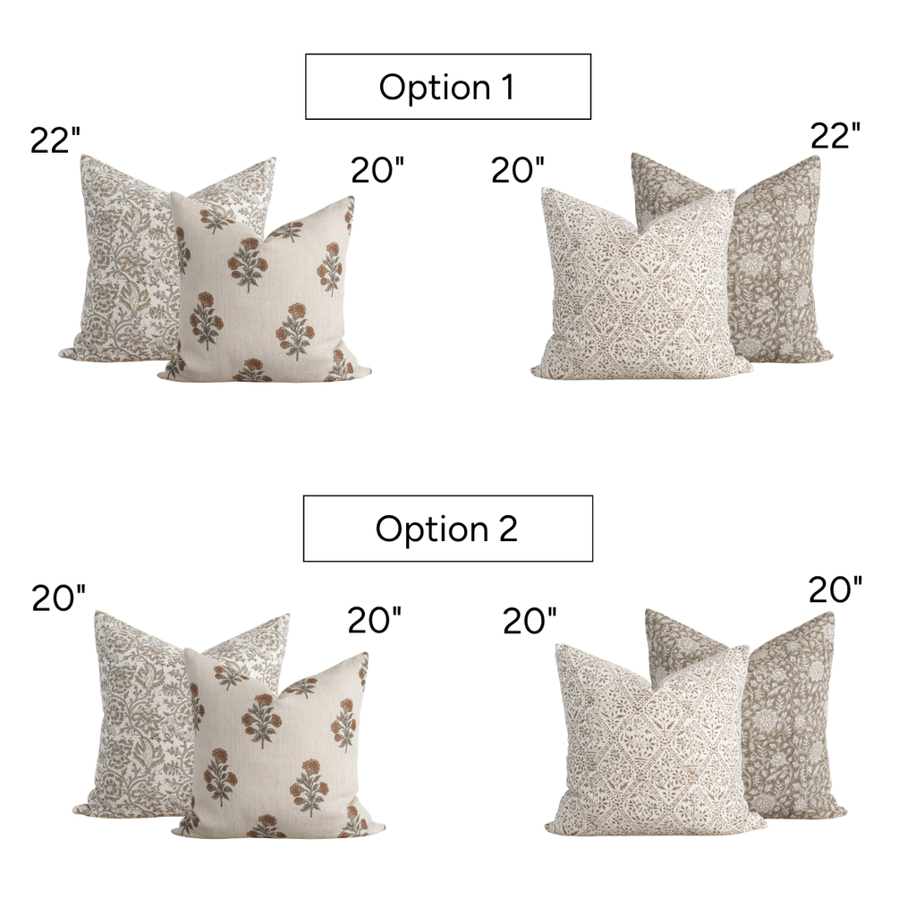 Colmar Pillow Combination | Set of Four Pillow Covers