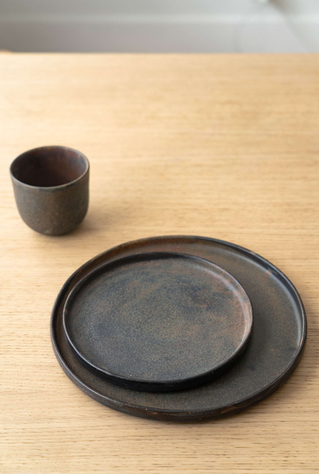 Stoneware Rust Dinner Plates