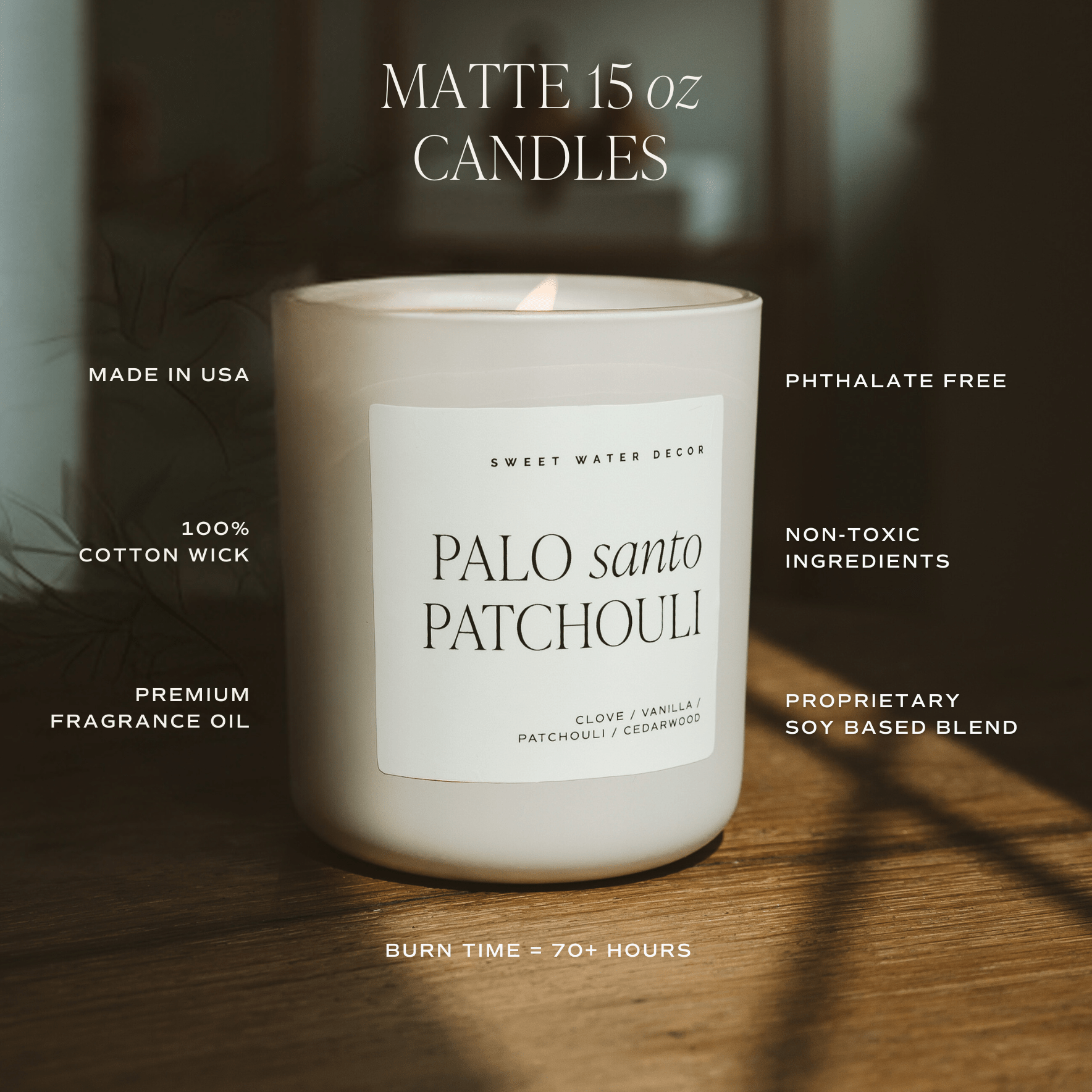 Apple Maple Bourbon Soy Candle - Tan Matte Jar - 15 oz