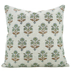 Block Printed Viscose Linen Pillow Cover