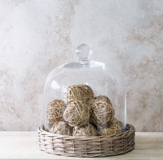 Willow Base Glass Cloche