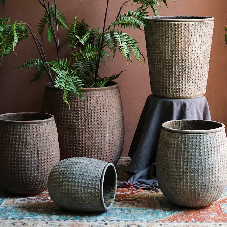 Stone Nest Textured Planter