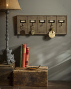 Antique Wooden Hotel Key Rack Organizer