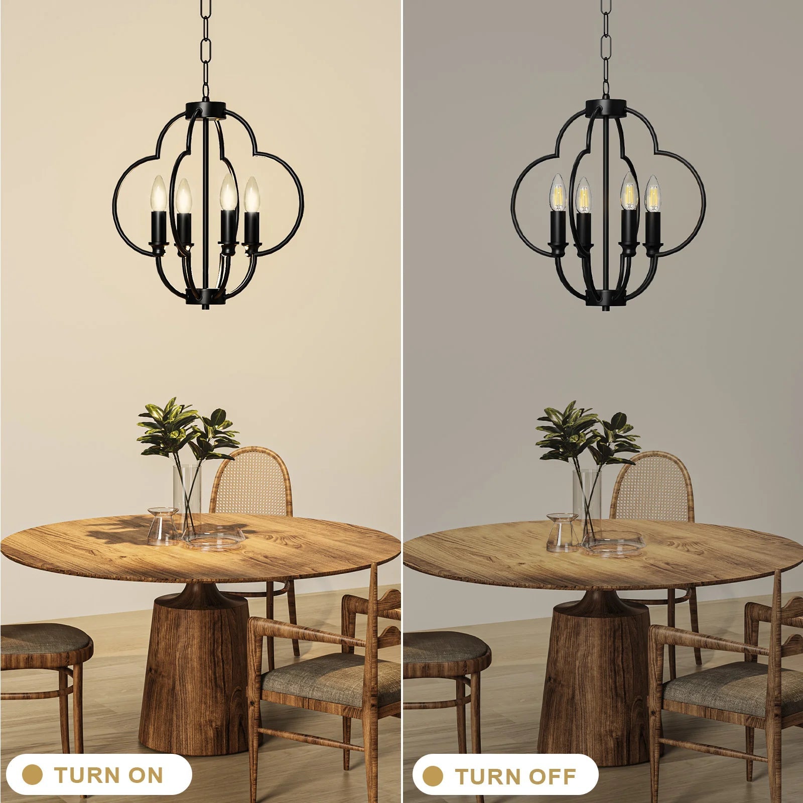 Farmhouse Candle Chandelier