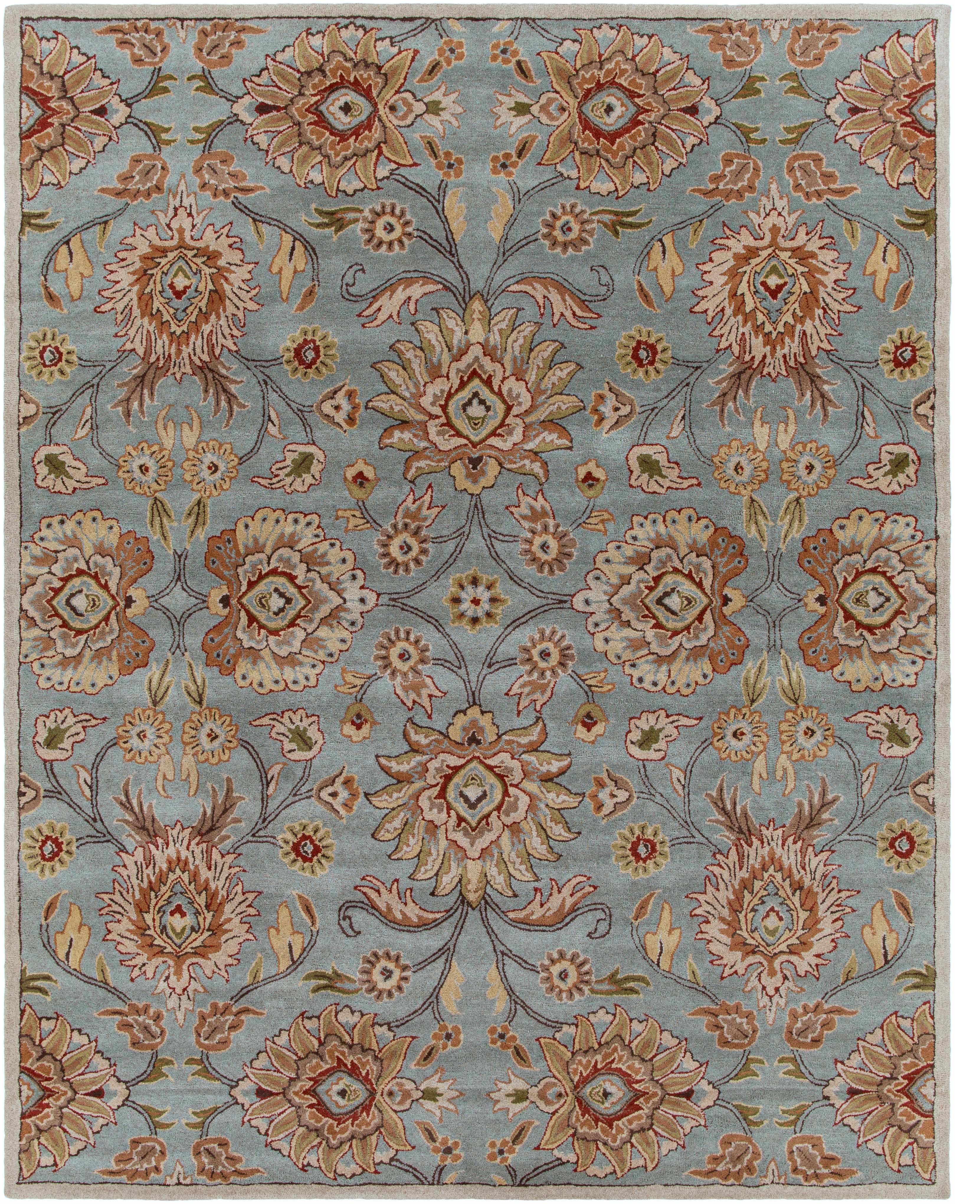 Conesus Hand Tufted Gray Area Rug