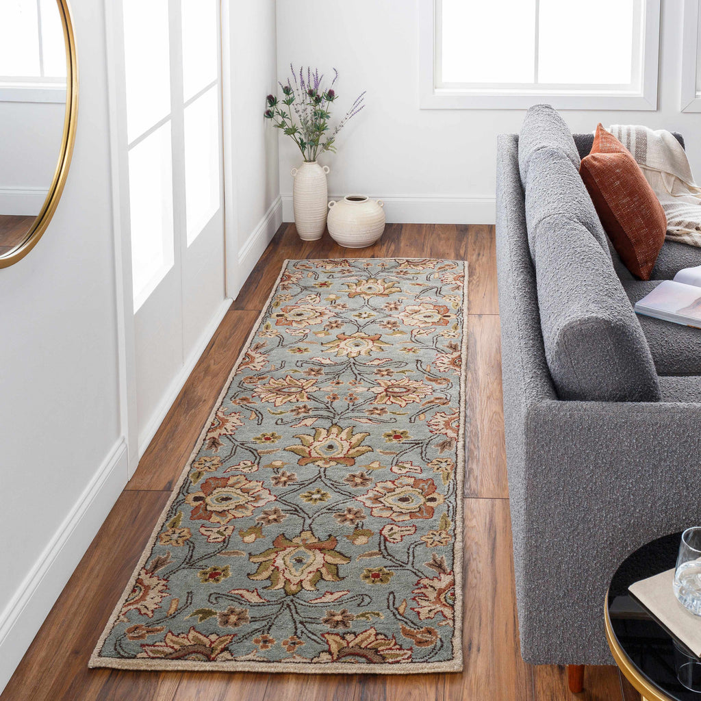 Conesus Hand Tufted Gray Area Rug