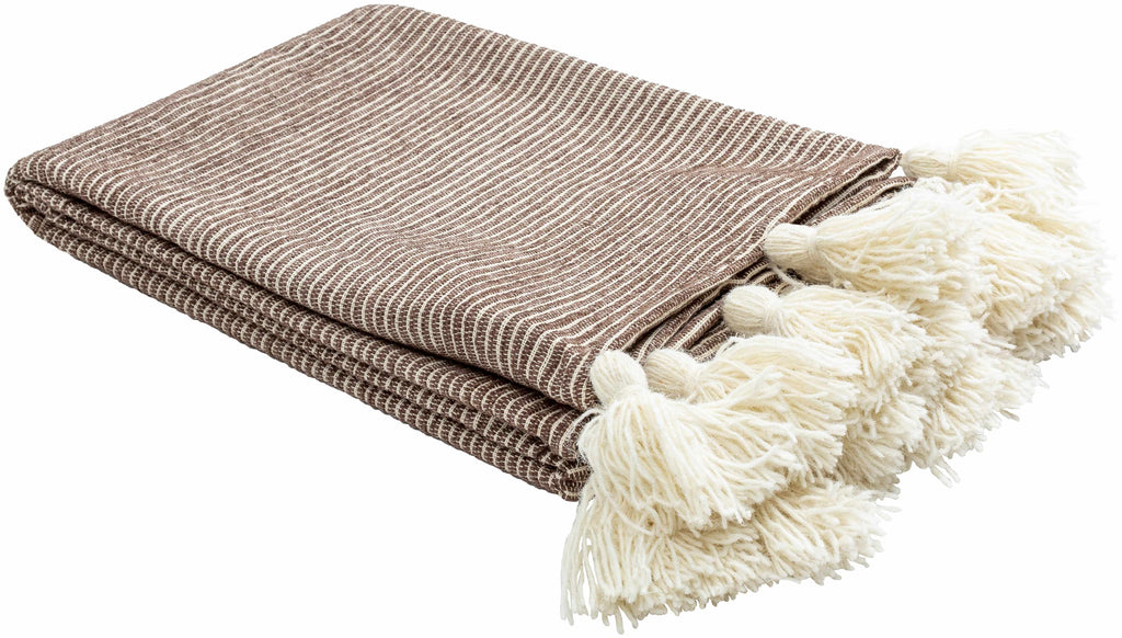 Camabatela Dark Brown Throw Blanket-2