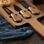 Stella Acacia Cheese Board and Knife Set