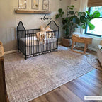 Cream Holi Washable Area Rug