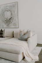 Itoro Indian Hand Block Linen Lumbar Pillow cover