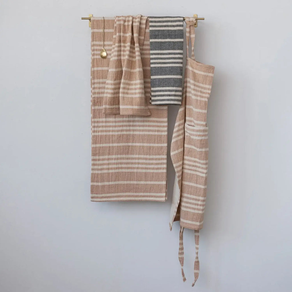 Down Home Double Cloth Striped Tea Towels Set