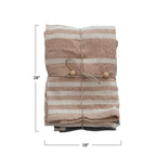 Down Home Double Cloth Striped Tea Towels Set