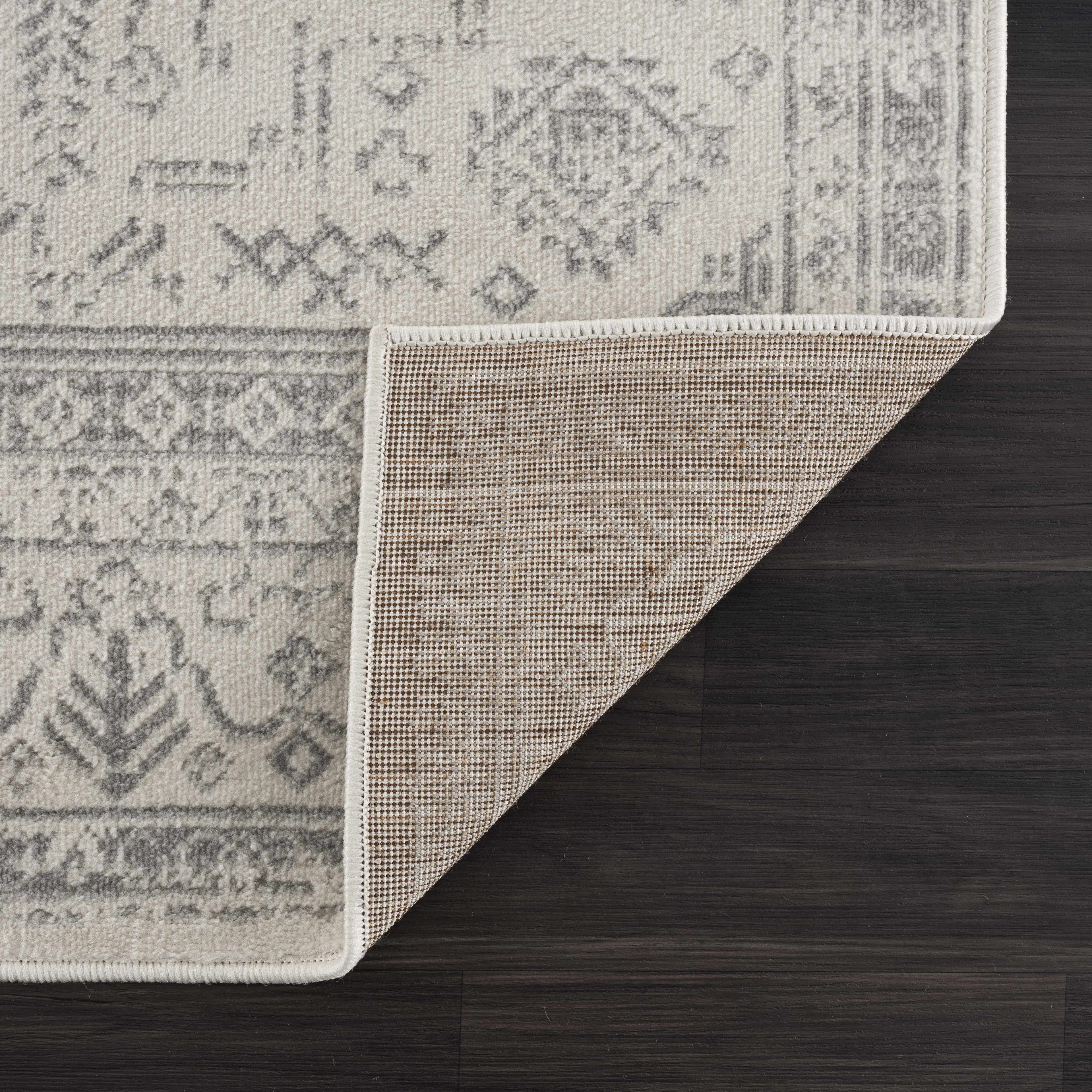 Tigried Ivory & Gray Area Rug